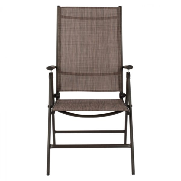 ΠΟΛΥΘΡΟΝΑ ZURI 7ΘΕΣΕΩΝ ΠΤΥΣ/ΝΗ ΜΕΤΑΛΛΙΚΗ ΚΑΦΕ ME ΚΑΦΕ TEXTILENE HM5700.02 55x70x103Υ εκ. - Image 6