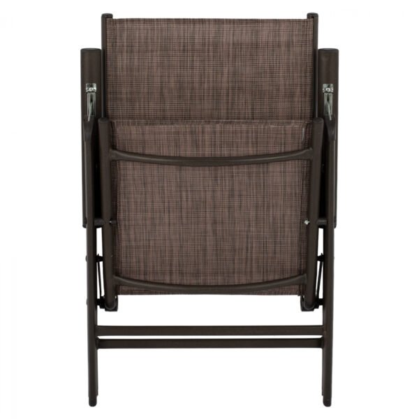 ΠΟΛΥΘΡΟΝΑ ZURI 7ΘΕΣΕΩΝ ΠΤΥΣ/ΝΗ ΜΕΤΑΛΛΙΚΗ ΚΑΦΕ ME ΚΑΦΕ TEXTILENE HM5700.02 55x70x103Υ εκ. - Image 7