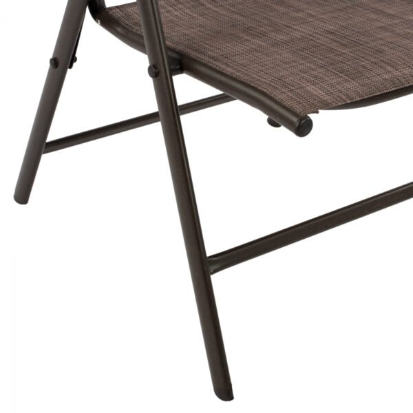 ΠΟΛΥΘΡΟΝΑ ZURI 7ΘΕΣΕΩΝ ΠΤΥΣ/ΝΗ ΜΕΤΑΛΛΙΚΗ ΚΑΦΕ ME ΚΑΦΕ TEXTILENE HM5700.02 55x70x103Υ εκ. - Image 9