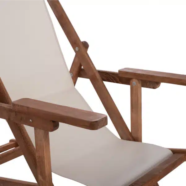 ΣΕΖΛΟΝΓΚ ΛΗΜΝΟΣ ΜΕ ΜΠΡΑΤΣΑ ΕΜΠ/ΣΜΟΣ ΚΑΡΥΔΙ ΜΕ PVC 2Χ1 ΕΚΡΟΥ HM11433.01 62,5x97x105εκ. - Image 10