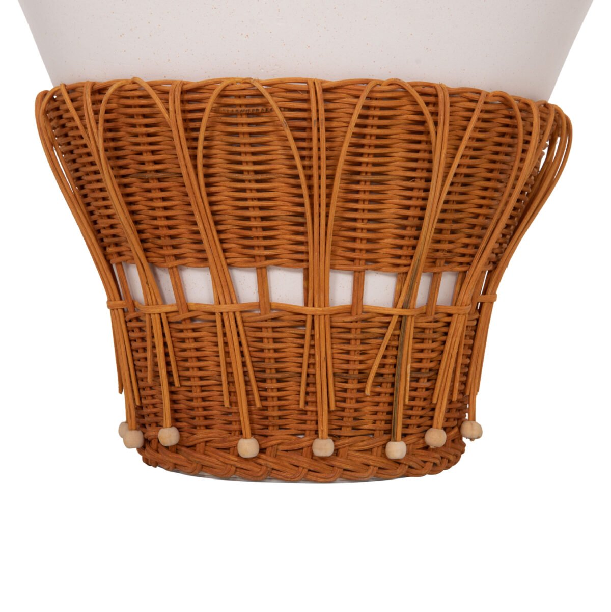 ΤΡΑΠΕΖΙ ΒΟΗΘΗΤΙΚΟ PERRAL HM18164.02S FIBER CEMENT ΛΕΥΚΟ-ΦΥΣΙΚΟ RATTAN--Φ42x36Υεκ - Image 5