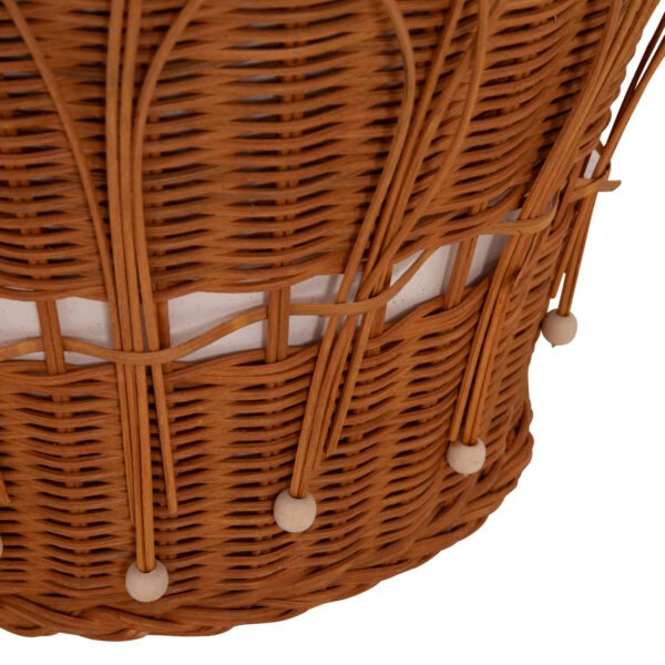 ΤΡΑΠΕΖΙ ΣΑΛΟΝΙΟΥ PERRAL HM18164.02L FIBER CEMENT ΛΕΥΚΟ-ΦΥΣΙΚΟ RATTAN--Φ55x45Υεκ - Image 9