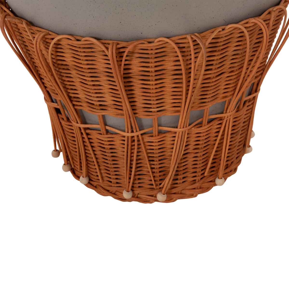 ΤΡΑΠΕΖΙ ΣΑΛΟΝΙΟΥ PERRAL HM18164.03L FIBER CEMENT ΓΚΡΙ-ΦΥΣΙΚΟ RATTAN--Φ55x45Υεκ - Image 10