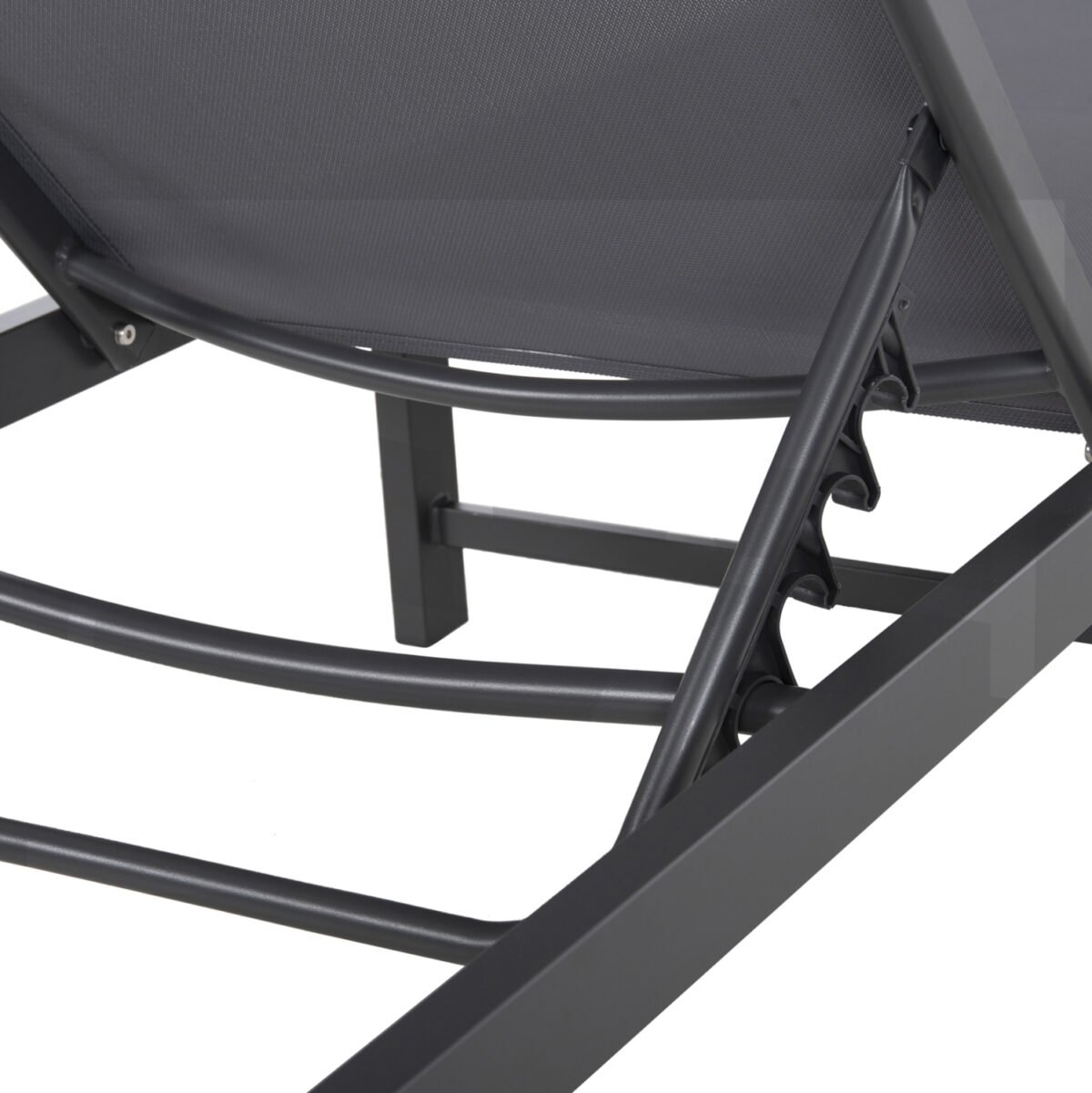 ΞΑΠΛΩΣΤΡΑ ΑΛΟΥΜΙΝΙΟΥ THATCHER HM5983.03 ΑΝΘΡΑΚΙ ΣΚΕΛΕΤΟΣ & TEXTILENE 196,5x64,5x92Υεκ - Image 7