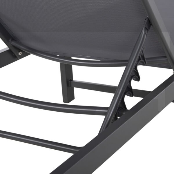 ΞΑΠΛΩΣΤΡΑ ΑΛΟΥΜΙΝΙΟΥ THATCHER HM5983.03 ΑΝΘΡΑΚΙ ΣΚΕΛΕΤΟΣ & TEXTILENE 196,5x64,5x92Υεκ - Image 7