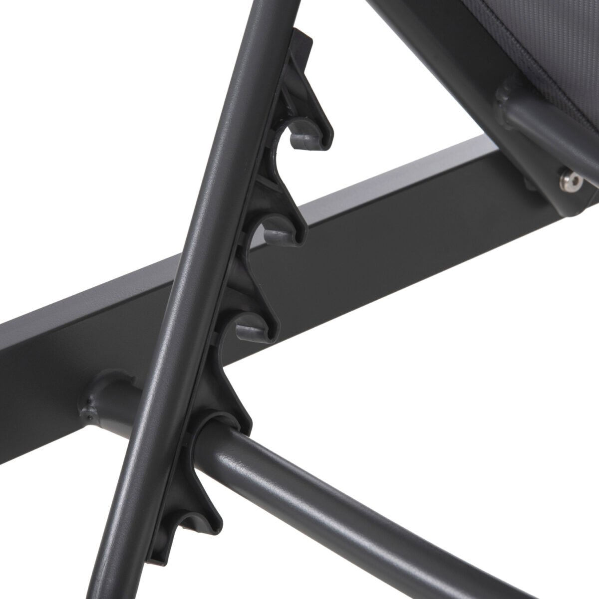 ΞΑΠΛΩΣΤΡΑ ΑΛΟΥΜΙΝΙΟΥ THATCHER HM5983.03 ΑΝΘΡΑΚΙ ΣΚΕΛΕΤΟΣ & TEXTILENE 196,5x64,5x92Υεκ - Image 8