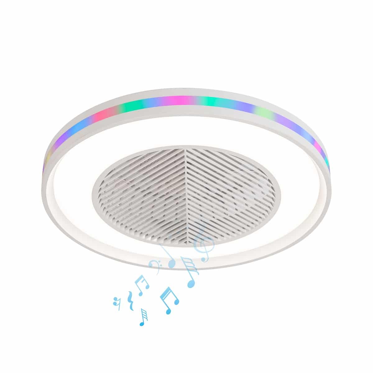 02-00341 ΑΝΕΜ/ΡΑΣ ΜΠΛΑΦΟΝΙΕΡΑ&ΤΗΛ SUOVO RGB BLUETOOTH ΗΧΕΙΟ - Image 1