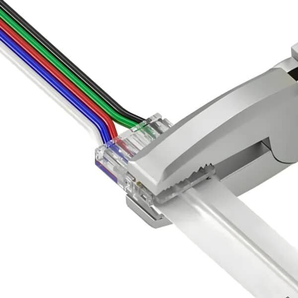 101548 Rgbw Ταχυσύνδεσμος Με Καλώδιο 5 Pin Για Ταινία Cob 1