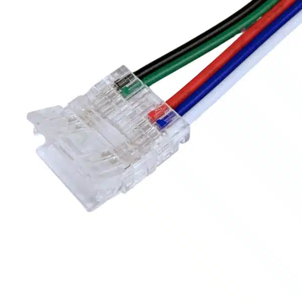 101548 Rgbw Ταχυσύνδεσμος Με Καλώδιο 5 Pin Για Ταινία Cob 2