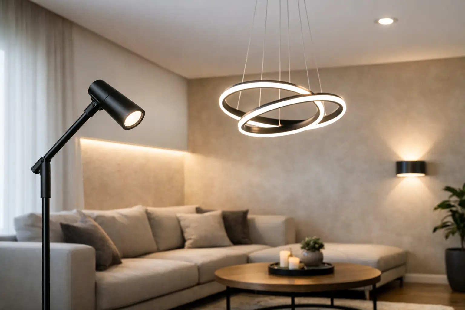 Φωτιστικά LED για σαλόνι: τι να διαλέξετε