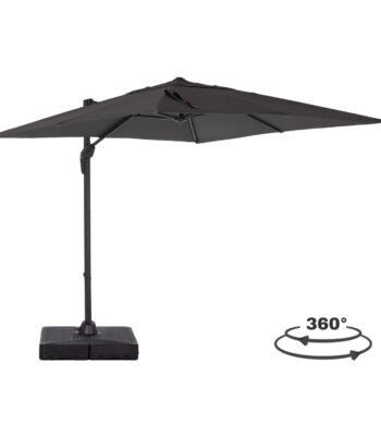 ΕΠΑΓΓΕΛΜΑΤΙΚΗ ΟΜΠΡΕΛΑ 2.7x2.7μ ΜΕ ΒΑΣΗ ΝΕΡΟΥ JAVANTE HM10857.01 ΓΚΡΙ ΑΛΟΥΜ. & ΠΑΝΙ