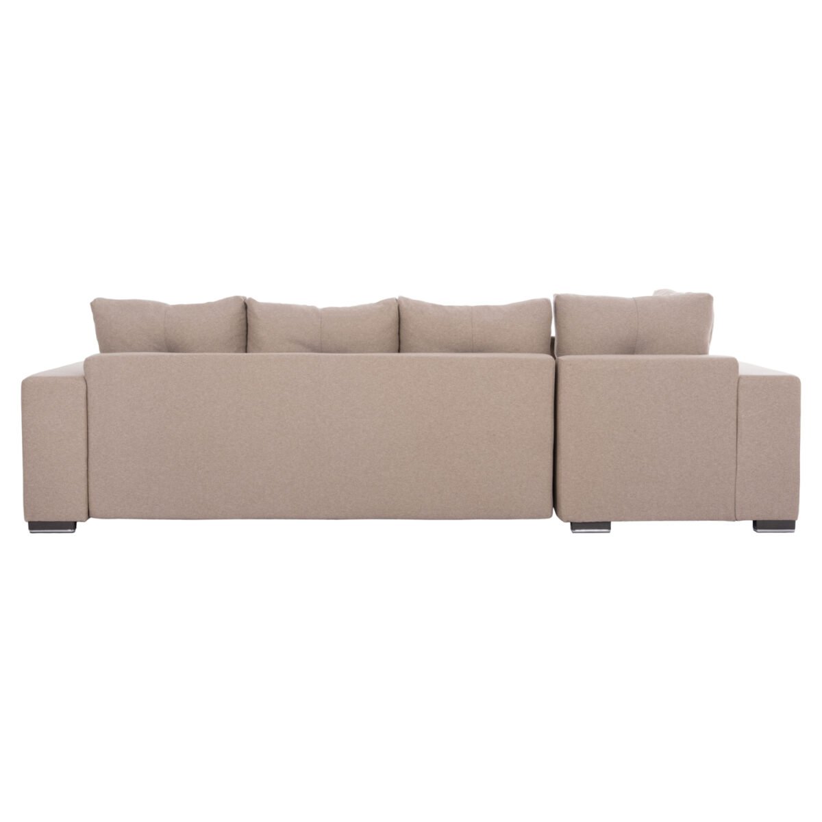ΓΩΝΙΑΚΟΣ ΚΑΝΑΠΕΣ-ΚΡΕΒΑΤΙ ΜΕ ΑΠΟΘ.ΧΩΡΟ TRENDSTON HM3302.03L ΜΠΕΖ ΥΦΑΣΜΑ 298x177x95Υεκ - Image 6