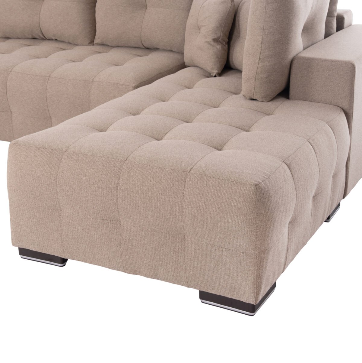 ΓΩΝΙΑΚΟΣ ΚΑΝΑΠΕΣ-ΚΡΕΒΑΤΙ ΜΕ ΑΠΟΘ.ΧΩΡΟ TRENDSTON HM3302.03R ΜΠΕΖ ΥΦΑΣΜΑ 298x177x95Υεκ - Image 9