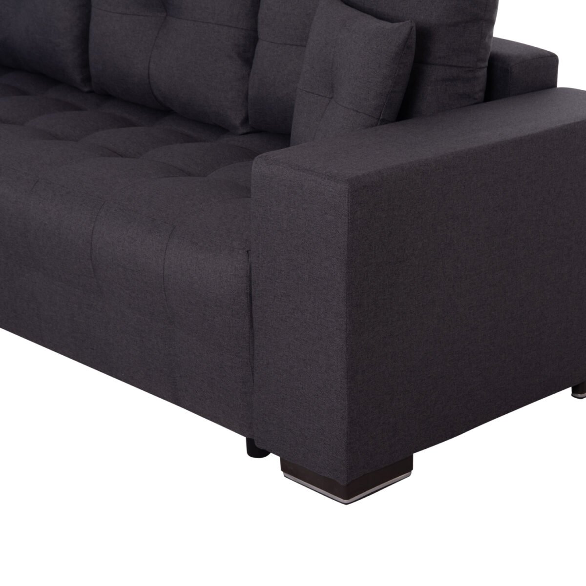 ΓΩΝΙΑΚΟΣ ΚΑΝΑΠΕΣ-ΚΡΕΒΑΤΙ ΜΕ ΑΠΟΘ.ΧΩΡΟ TRENDSTON HM3302.01L ΓΚΡΙ ΥΦΑΣΜΑ 298x177x95Υεκ - Image 9