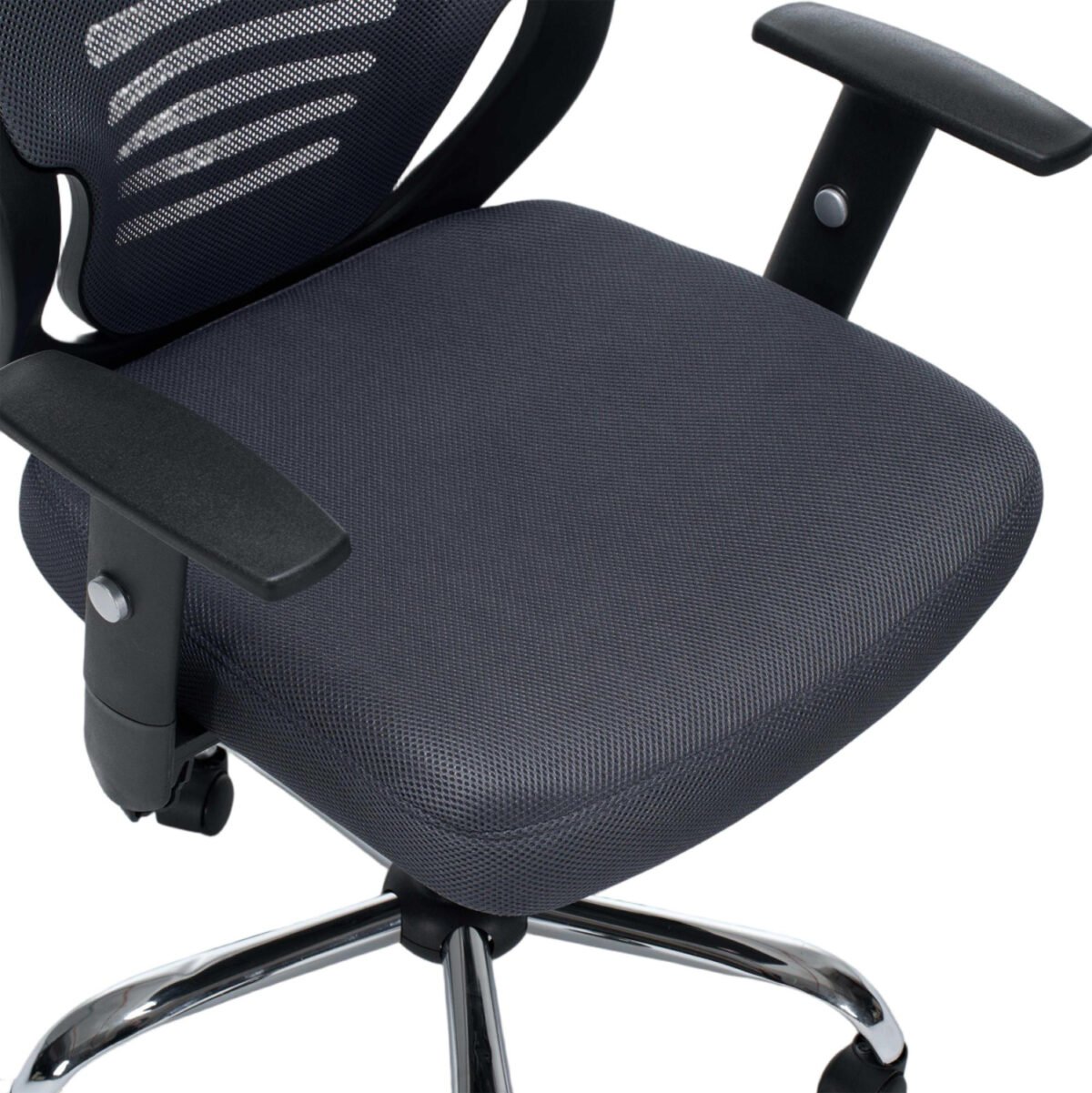 ΚΑΡΕΚΛΑ ΓΡΑΦΕΙΟΥ BRIEF HM1206.02 ΓΚΡΙ MESH--ΒΑΣΗ ΧΡΩΜΙΟΥ 63x64x122Υεκ. - Image 8
