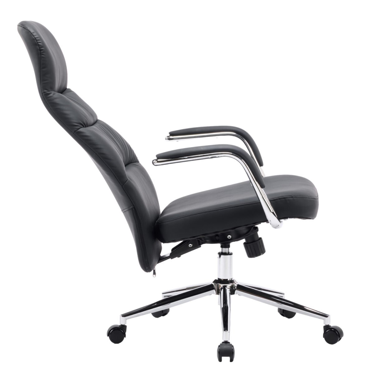 ΚΑΡΕΚΛΑ ΓΡΑΦΕΙΟΥ TEETER HM18355.01 ΜΑΥΡΟ PU ΔΕΡΜΑ--ΒΑΣΗ ΧΡΩΜΙΟΥ 67x66x121Υεκ - Image 7