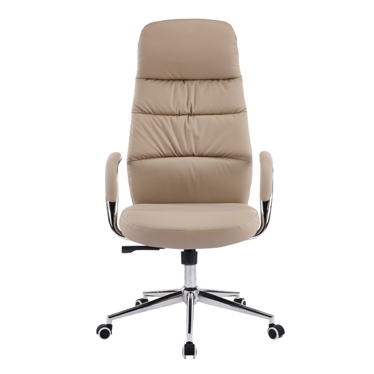 ΚΑΡΕΚΛΑ ΓΡΑΦΕΙΟΥ TEETER HM18355.02 ΜΠΕΖ PU ΔΕΡΜΑ--ΒΑΣΗ ΧΡΩΜΙΟΥ 67x66x121Υεκ - Image 3