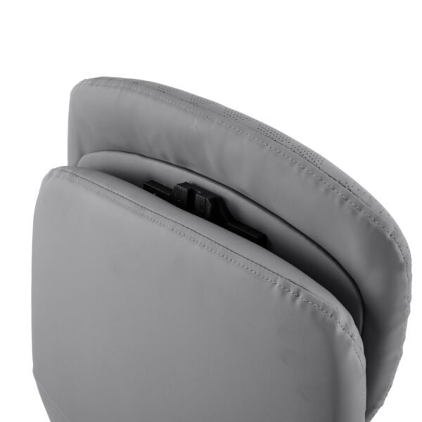 ΚΑΡΕΚΛΑ ΓΡΑΦΕΙΟΥ TEETER HM18355.10 ΓΚΡΙ PU ΔΕΡΜΑ--ΒΑΣΗ ΧΡΩΜΙΟΥ 67x66x121Υεκ - Image 9