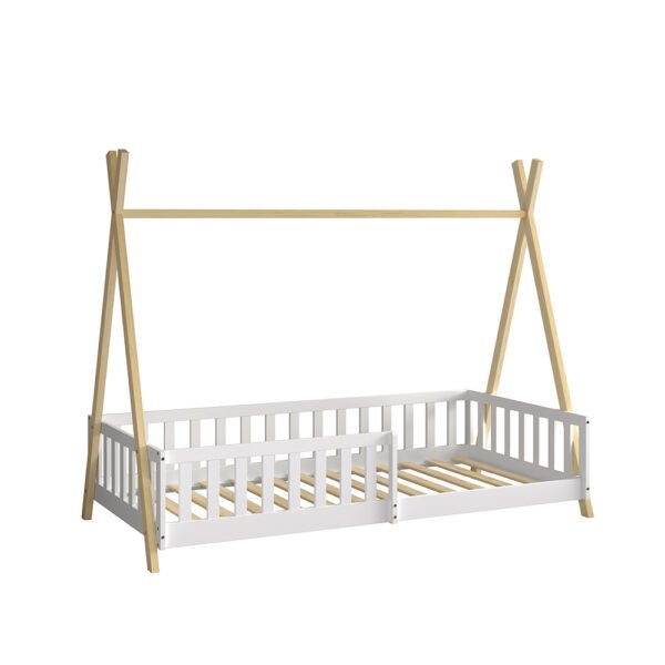 ΚΡΕΒΑΤΙ ΠΑΙΔΙΚΟ ΜΕ ΚΑΓΚΕΛΑ MUNK HM739.03 τ.MONTESSORI ΠΕΥΚΟ ΦΥΣΙΚΟ-ΛΕΥΚΟ--190x90εκ - Image 10