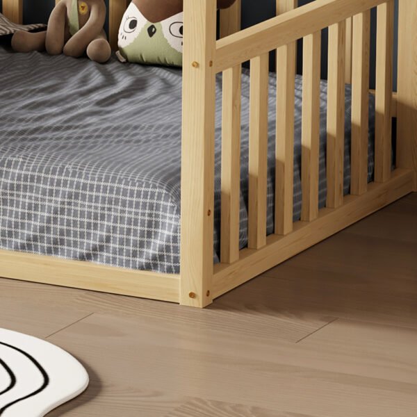 ΚΡΕΒΑΤΙ ΠΑΙΔΙΚΟ ΜΕ ΚΑΓΚΕΛΟ HOUSER HM706.01 τ.MONTESSORI ΞΥΛΟ ΠΕΥΚΟ ΦΥΣΙΚΟ-190x90εκ - Image 8