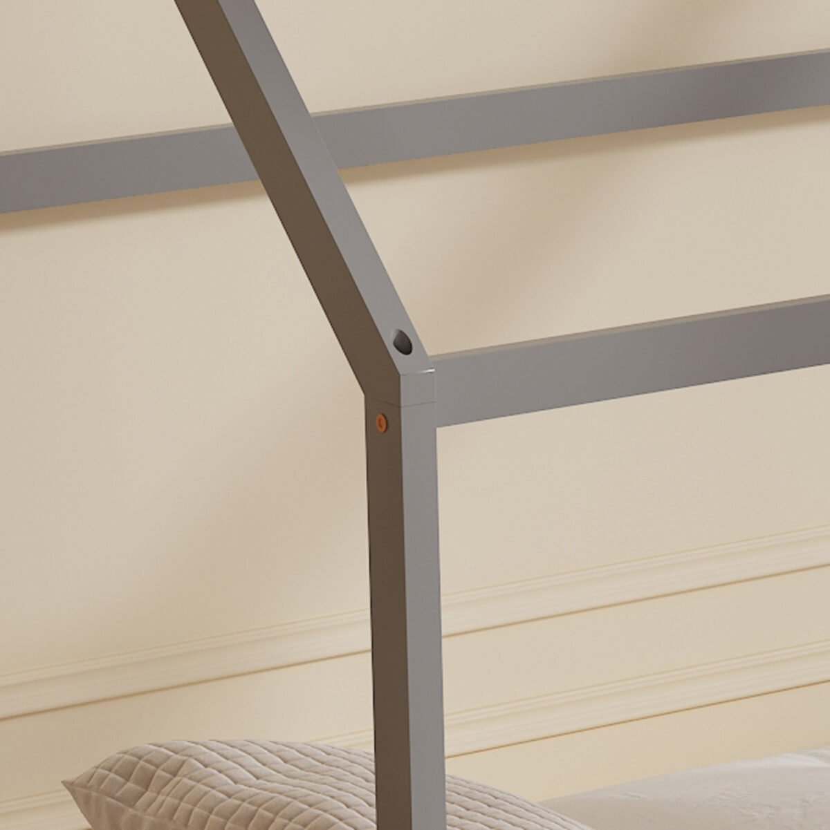 ΚΡΕΒΑΤΙ ΠΑΙΔΙΚΟ ΜΕ ΣΤΡΩΜΑ PEPE HM21302.02 ΞΥΛΟ ΠΕΥΚΟΥ ΣΕ ΓΚΡΙ--ΣΤΡΩΜΑ 90x190εκ - Image 8
