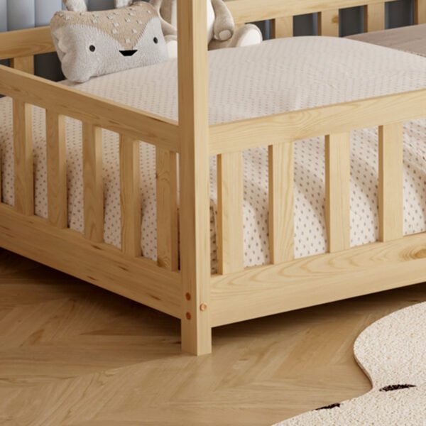 ΚΡΕΒΑΤΙ ΠΑΙΔΙΚΟ ΜΕ ΣΤΡΩΜΑ PHYLLIS HM21304 ΞΥΛΟ ΠΕΥΚΟΥ ΣΕ ΦΥΣΙΚΟ--ΣΤΡΩΜΑ 90x190εκ - Image 8
