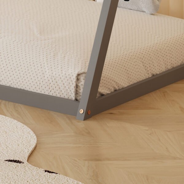 ΚΡΕΒΑΤΙ ΠΑΙΔΙΚΟ ΜΕ ΣΤΡΩΜΑ MUNK HM21306.02 ΞΥΛΟ ΠΕΥΚΟΥ ΣΕ ΓΚΡΙ--ΣΤΡΩΜΑ 90x190εκ - Image 7