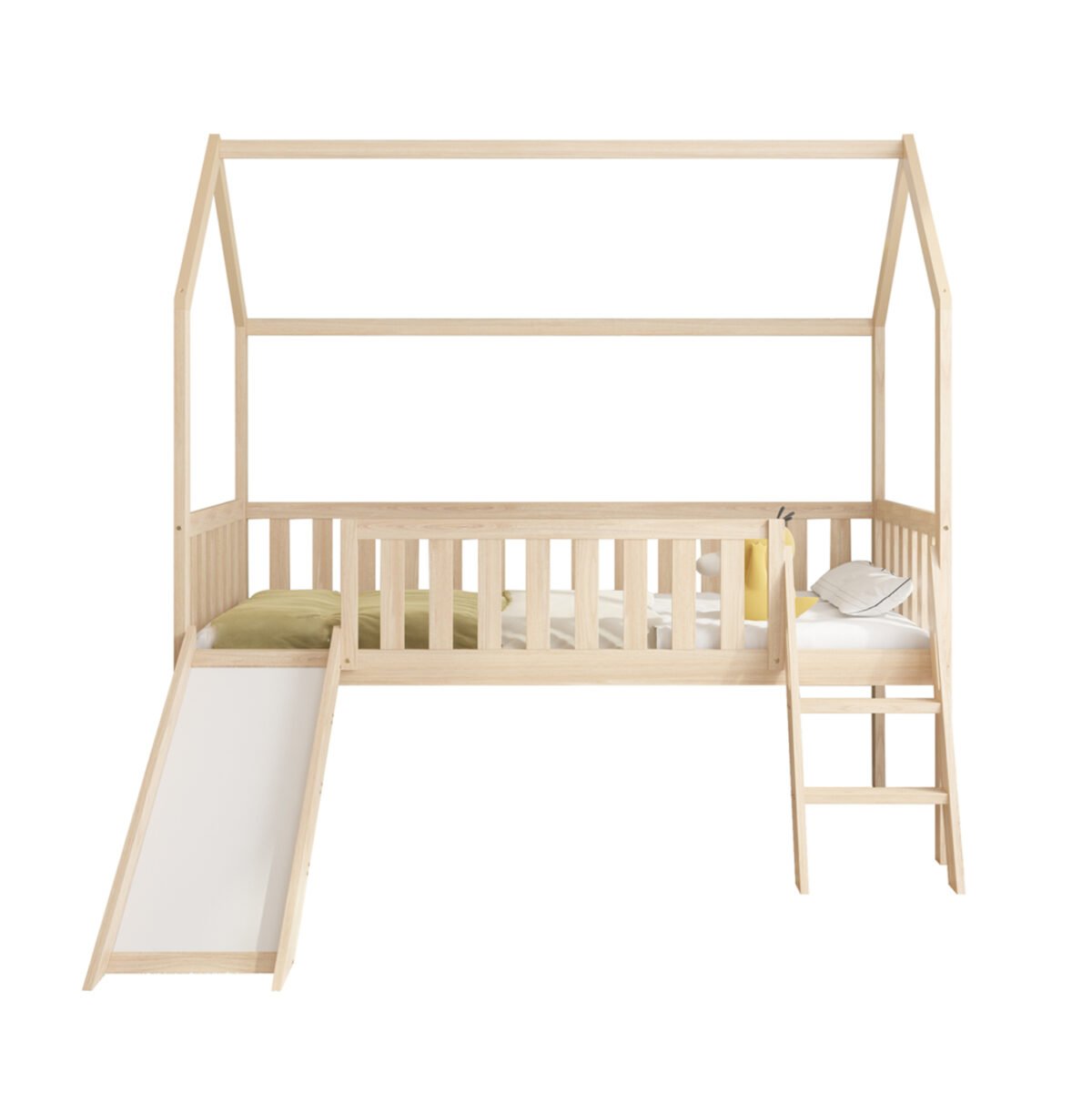ΠΑΙΔΙΚΟ ΚΡΕΒΑΤΙ τ.MONTESSORI ΜΕ ΤΣΟΥΛΗΘΡΑ PHYLLIS HM701.01 ΞΥΛΟ ΠΕΥΚΟΥ ΦΥΣΙΚΟ ΓΙΑ 90x190εκ - Image 4