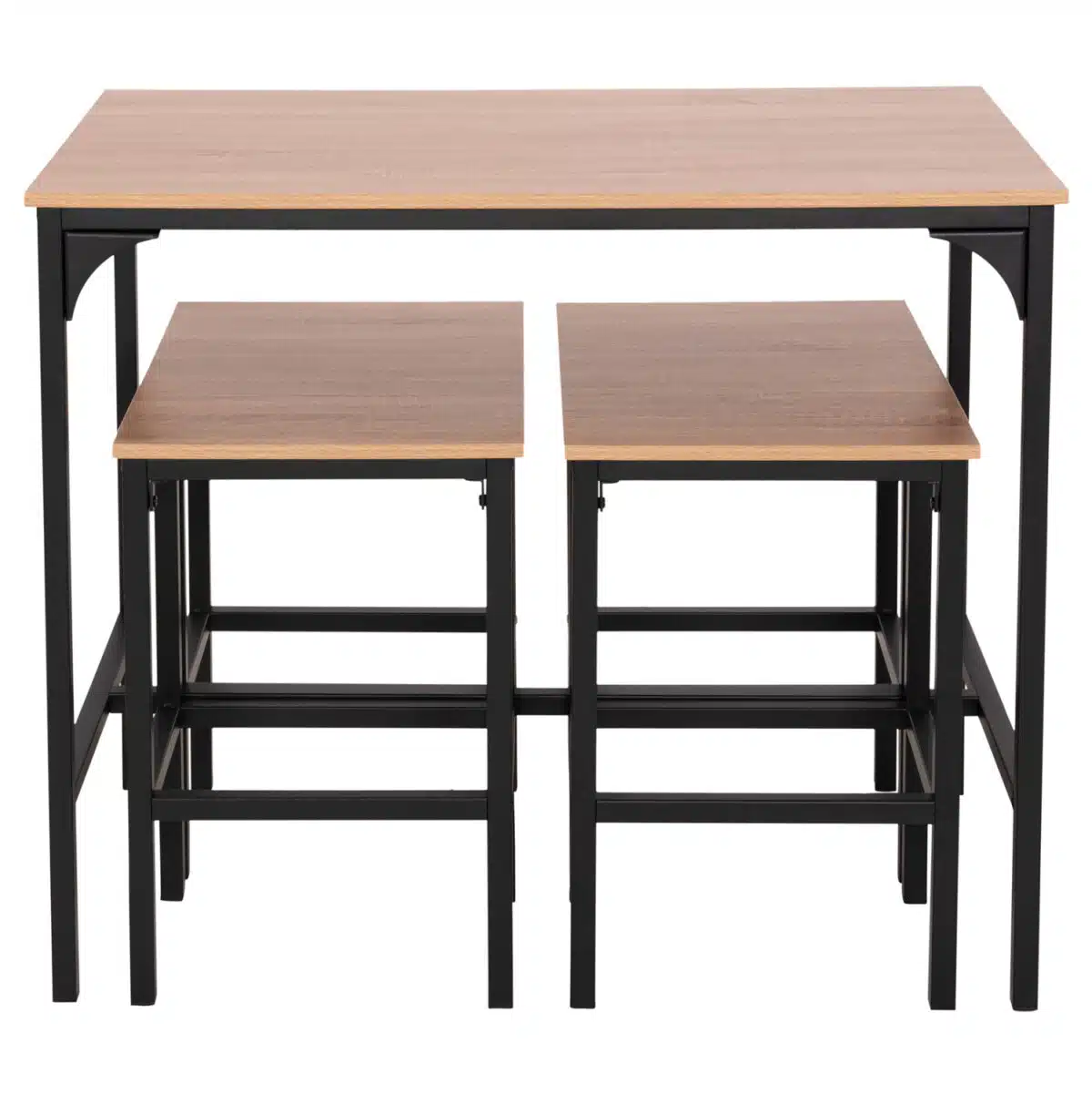 ΣΕΤ ΤΡΑΠΕΖΑΡΙΑ ΜΠΑΡ 5ΤΜΧ BOXY HM9882.01 ΜΑΥΡΟ ΜΕΤΑΛΛΟ-ΜΕΛΑΜΙΝΗ ΣΕ SONAMA - Image 5