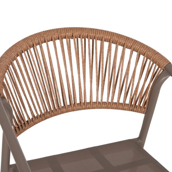 ΣΕΤ ΤΡΑΠΕΖΑΡΙΑΣ 5ΤΜΧ ADAM HM10727.04 ΚΑΡΕΚΛΕΣ ΜΕΤΑΛΛΙΚΕΣ & ΤΡΑΠΕΖΙ 110x60εκ ΣΑΜΠΑΝΙ - Image 7