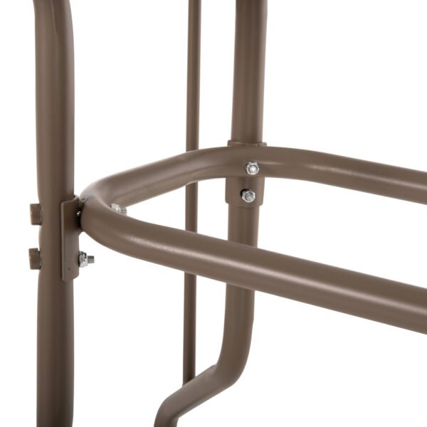 ΣΕΤ ΤΡΑΠΕΖΑΡΙΑΣ 5ΤΜΧ LEONE HM10835.04 ΚΑΡΕΚΛΕΣ ΜΕΤΑΛΛΙΚΕΣ & ΤΡΑΠΕΖΙ 110x60εκ ΣΑΜΠΑΝΙ - Image 5