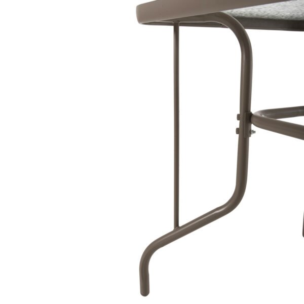 ΣΕΤ ΤΡΑΠΕΖΑΡΙΑΣ 5ΤΜΧ LEONE HM10835.04 ΚΑΡΕΚΛΕΣ ΜΕΤΑΛΛΙΚΕΣ & ΤΡΑΠΕΖΙ 110x60εκ ΣΑΜΠΑΝΙ - Image 6