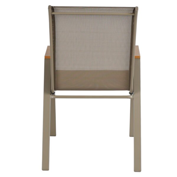 ΣΕΤ ΤΡΑΠΕΖΑΡΙΑΣ 5ΤΜΧ LEONE HM10835.04 ΚΑΡΕΚΛΕΣ ΜΕΤΑΛΛΙΚΕΣ & ΤΡΑΠΕΖΙ 110x60εκ ΣΑΜΠΑΝΙ - Image 7