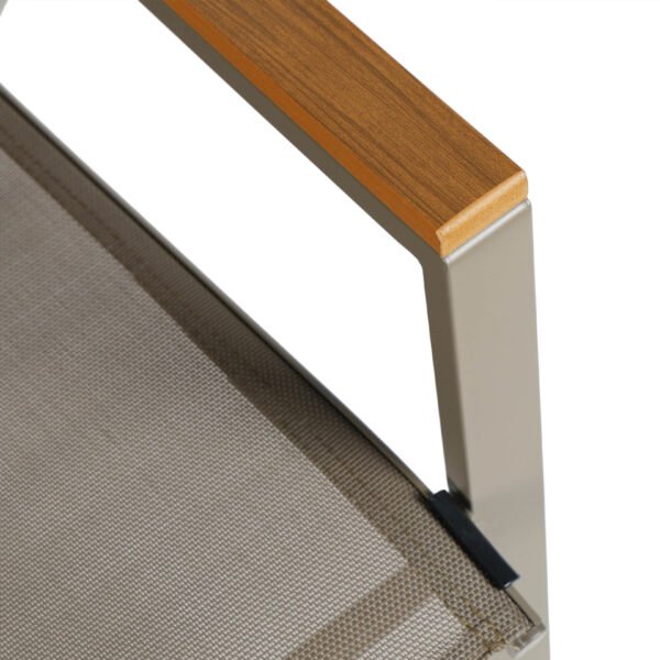 ΣΕΤ ΤΡΑΠΕΖΑΡΙΑΣ 5ΤΜΧ LEONE HM10835.04 ΚΑΡΕΚΛΕΣ ΜΕΤΑΛΛΙΚΕΣ & ΤΡΑΠΕΖΙ 110x60εκ ΣΑΜΠΑΝΙ - Image 8