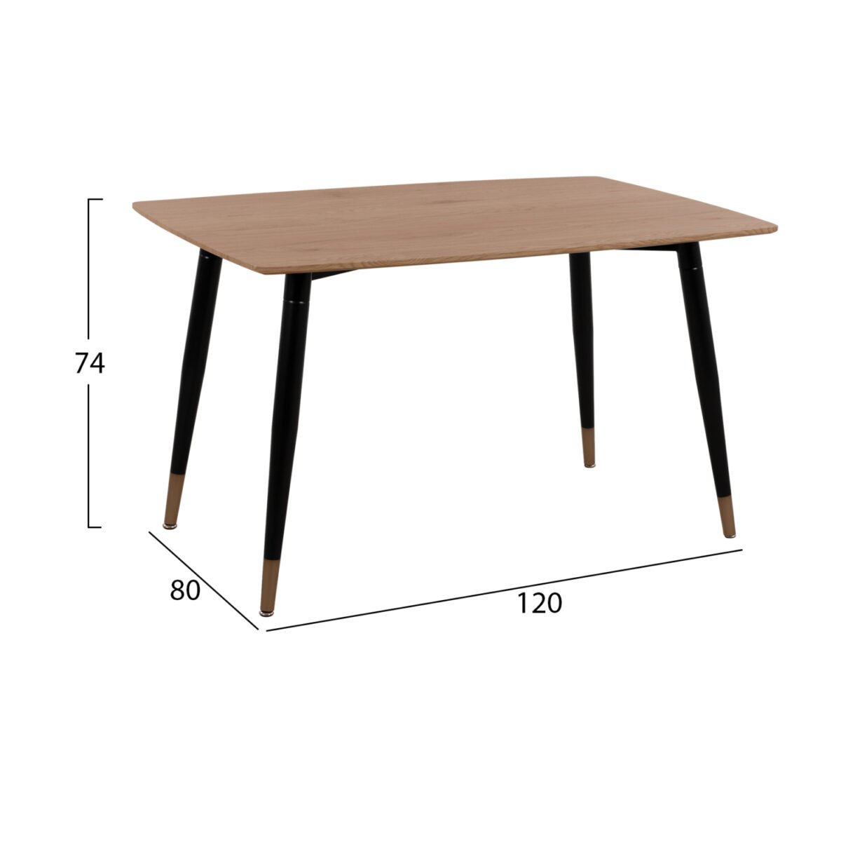 ΣΕΤ ΤΡΑΠΕΖΑΡΙΑΣ 5ΤΜΧ ALIZA HM11196.09 MDF TOP-ΒΕΛΟΥΔΟ & ΜΕΤΑΛΛΟ ΣΕ ΜΑΥΡΟ - Image 2