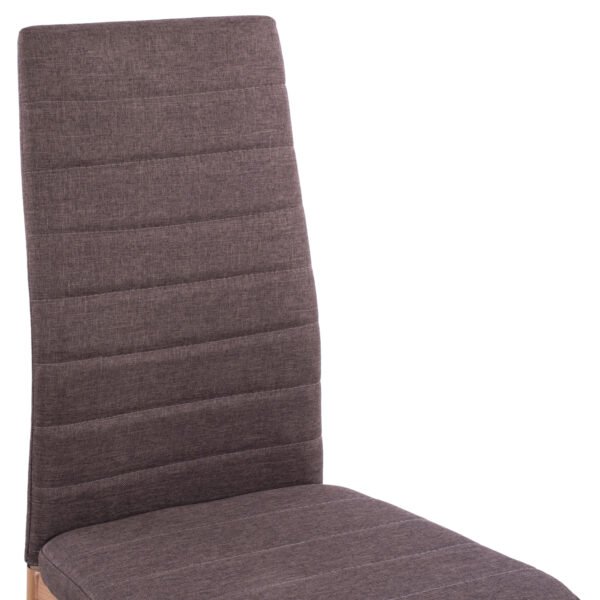ΣΕΤ ΤΡΑΠΕΖΑΡΙΑΣ 5ΤΜΧ LADY HM11595 ΓΥΑΛΙ--ΜΕΤΑΛΛΟ--MDF ΣΕ SONAMA & ΚΑΦΕ ΥΦΑΣΜΑ - Image 6