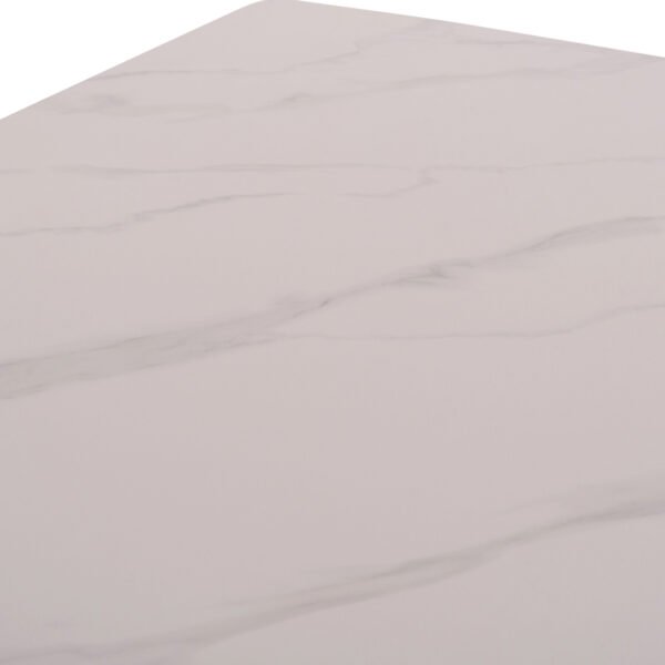 ΣΕΤ ΤΡΑΠΕΖΑΡΙΑΣ 5ΤΜΧ RAVEN HM21068.01 ΚΕΡΑΜΙΚΟ TOP ΛΕΥΚΟ ΜΑΡΜΑΡΟ--ΜΠΕΖ ΥΦΑΣΜΑ - Image 5