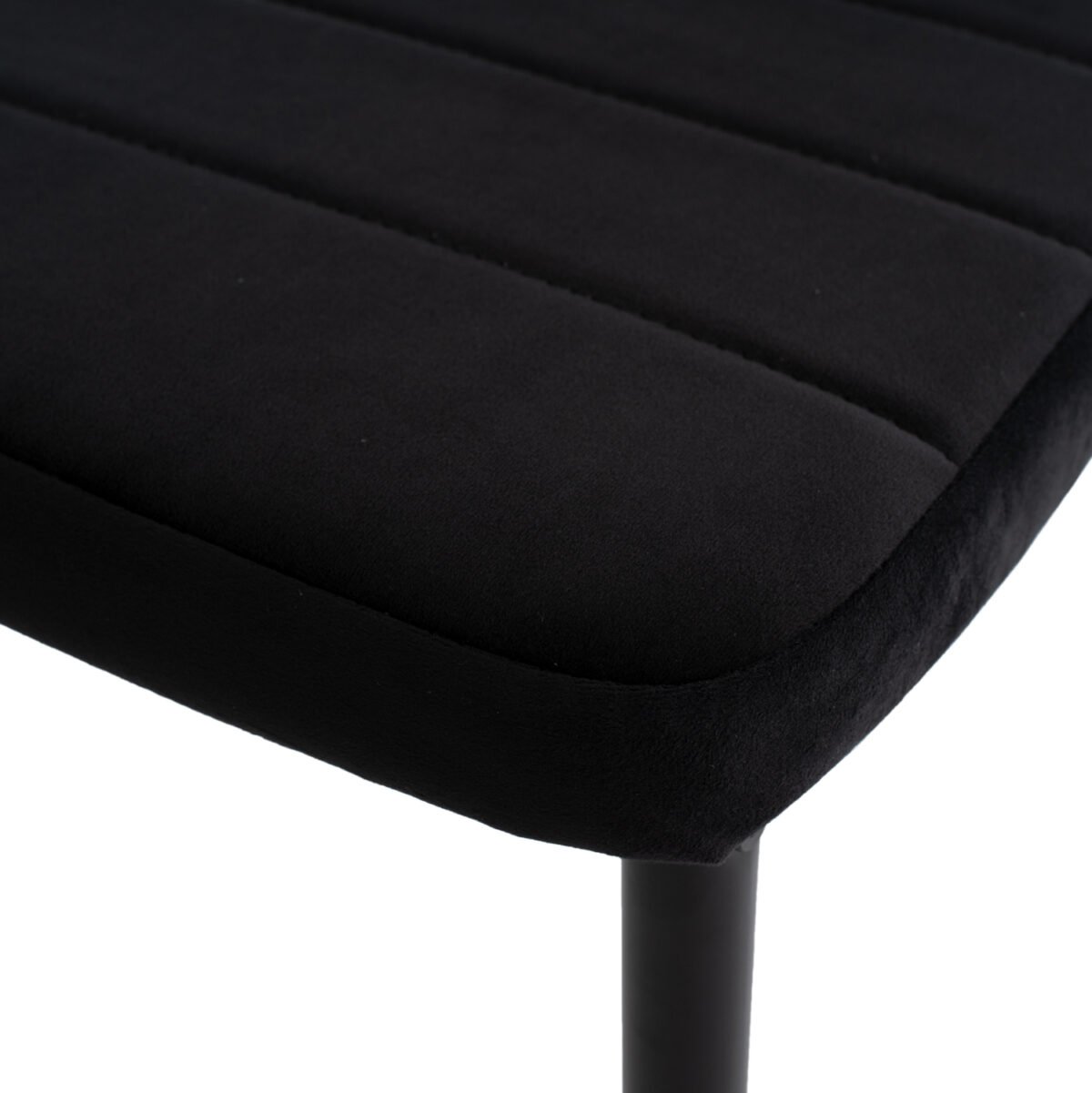 ΣΕΤ ΤΡΑΠΕΖΑΡΙΑΣ 5ΤΜΧ MINIMAL HM21173 MDF TOP ΜΑΥΡΟ-ΒΕΛΟΥΔΟ & ΜΕΤΑΛΛΟ ΜΑΥΡΟ - Image 5