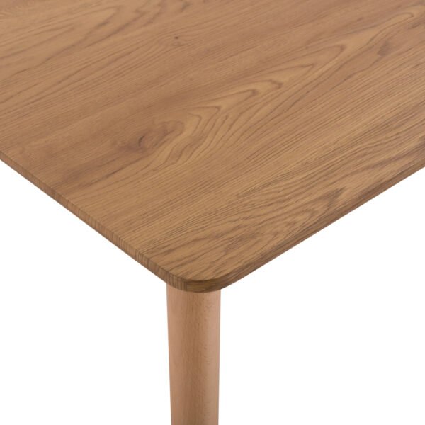 ΣΕΤ ΤΡΑΠΕΖΑΡΙΑΣ 5ΤΜΧ LUCIEN HM21183 MDF TOP & ΞΥΛΟ ΟΞΙΑΣ ΣΕ ΦΥΣΙΚΟ ΧΡΩΜΑ - Image 8