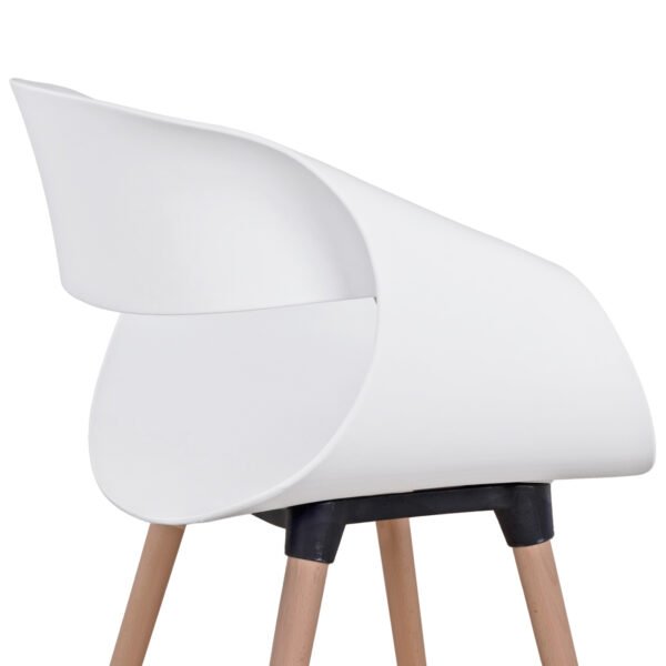 ΣΕΤ ΤΡΑΠΕΖΑΡΙΑΣ 5ΤΜΧ MAGGIE HM21186 MDF TOP & ΠΟΛΥΠΡΟΠΥΛΕΝΙΟ ΣΕ ΛΕΥΚΟ ΧΡΩΜΑ - Image 5