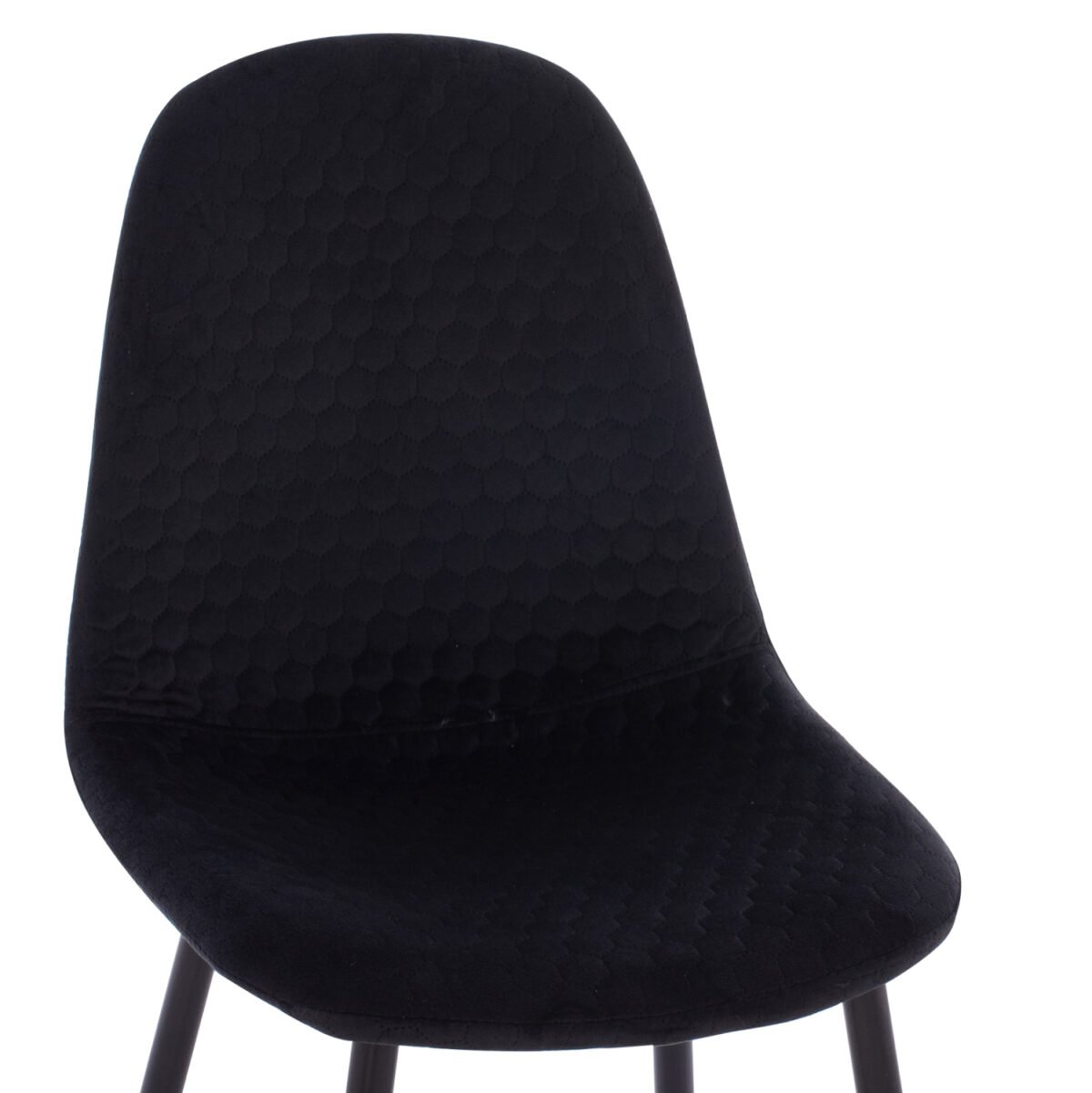 ΣΕΤ ΤΡΑΠΕΖΑΡΙΑΣ 5ΤΜΧ BROLIN HM21191 MDF TOP-ΜΕΤΑΛΛΙΚΑ ΠΟΔΙΑ-ΒΕΛΟΥΔΟ--ΜΑΥΡΟ - Image 4