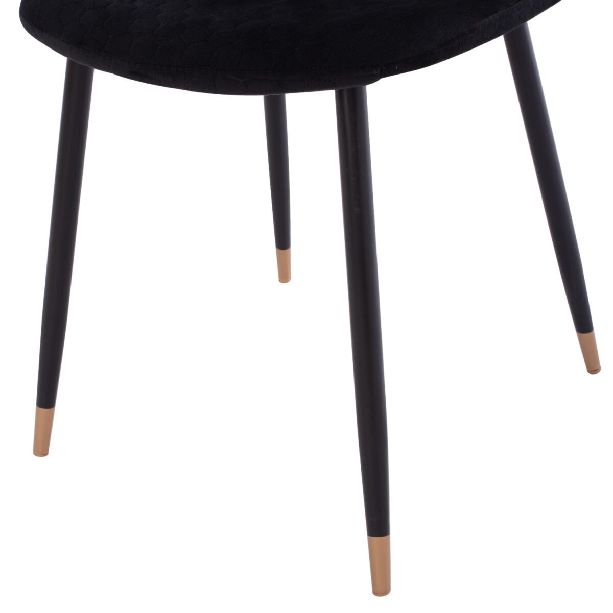 ΣΕΤ ΤΡΑΠΕΖΑΡΙΑΣ 5ΤΜΧ BROLIN HM21191 MDF TOP-ΜΕΤΑΛΛΙΚΑ ΠΟΔΙΑ-ΒΕΛΟΥΔΟ--ΜΑΥΡΟ - Image 5