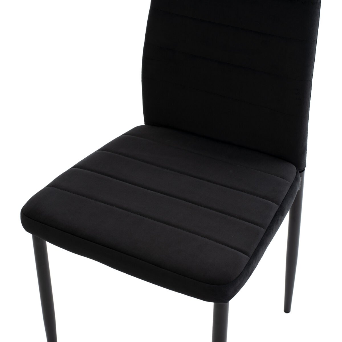 ΣΕΤ ΤΡΑΠΕΖΑΡΙΑΣ 5ΤΜΧ LADY HM21199.04 ΓΥΑΛΙ--ΜΕΤΑΛΛΟ & ΒΕΛΟΥΔΟ ΣΕ ΜΑΥΡΟ - Image 7