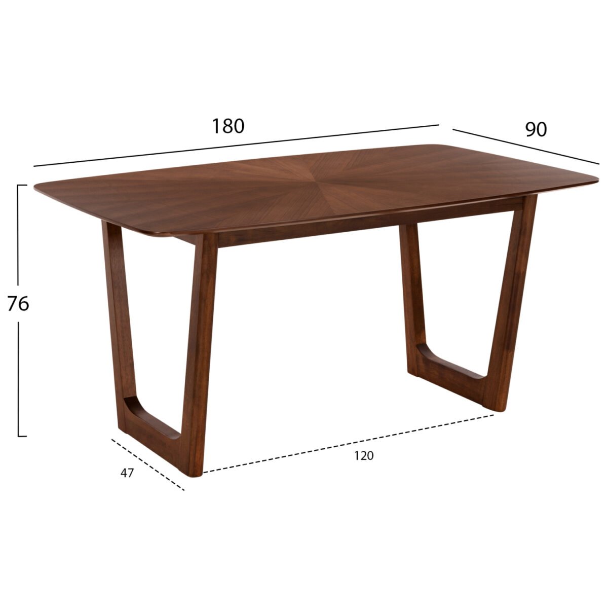ΣΕΤ ΤΡΑΠΕΖΑΡΙΑΣ 7ΤΜΧ ZARRA HM21338.01 ΤΡΑΠΕΖΙ ΑΠΟ MDF--ΚΑΡΕΚΛΕΣ ΜΕ ΜΠΟΥΚΛΕ ΥΦΑΣΜΑ - Image 2