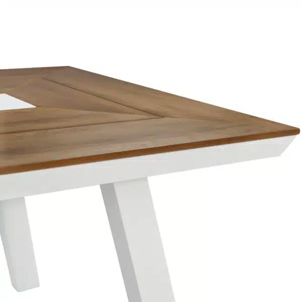 ΣΕΤ ΤΡΑΠΕΖΑΡΙΑΣ TABER HM10738.01 ΤΡΑΠΕΖΙ & 6 ΠΟΛΥΘΡΟΝΕΣ-ΑΛΟΥΜΙΝΙΟ & POLYWOOD-ΛΕΥΚΟ - Image 7