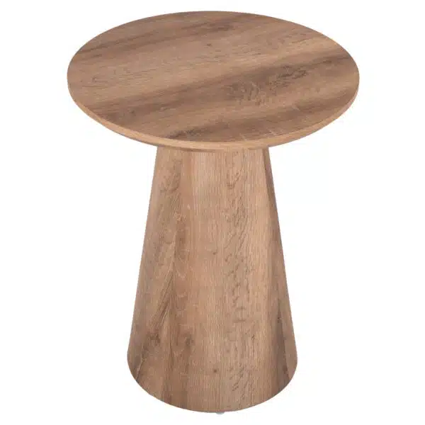 Karan Βοηθητικό Τραπεζάκι MDF Φυσικό Ξύλο Φ45x56.5cm - Image 4
