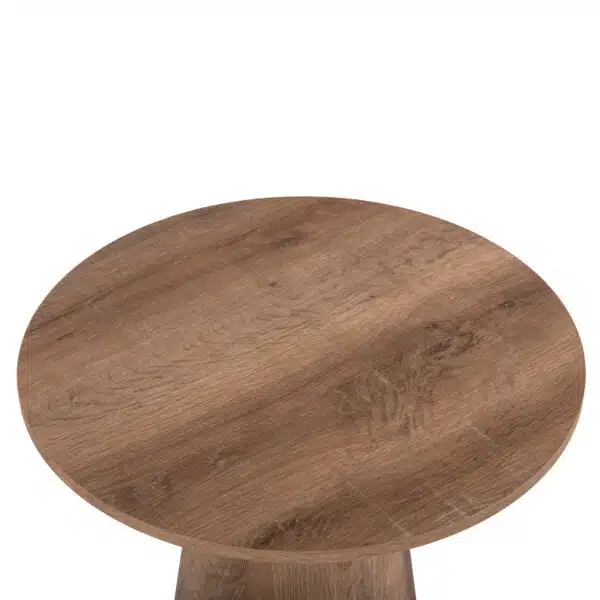 Karan Βοηθητικό Τραπεζάκι MDF Φυσικό Ξύλο Φ45x56.5cm - Image 5