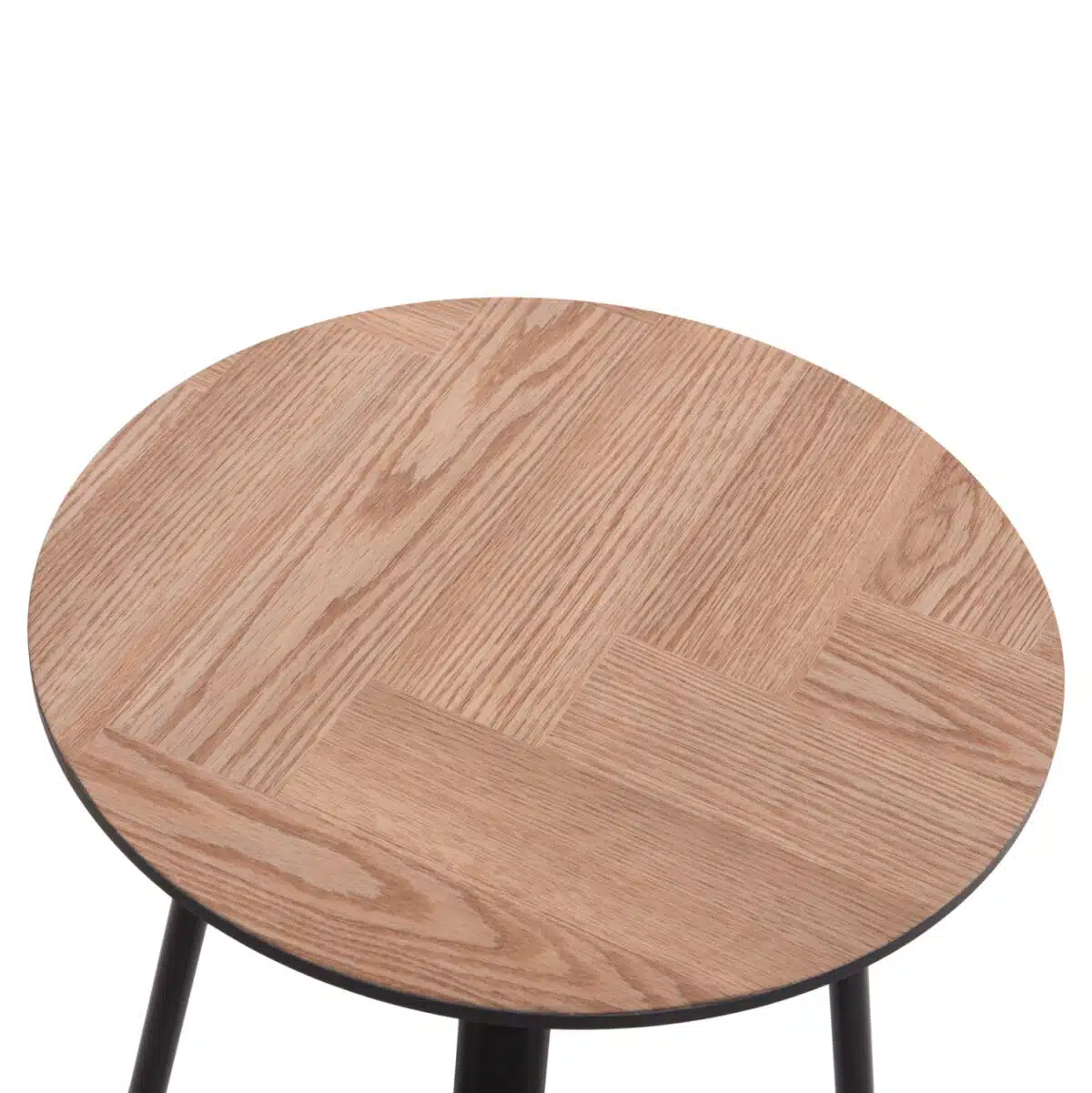 Norton Βοηθητικό Τραπεζάκι MDF Sonoma & Μαύρα Μεταλλικά Πόδια Φ45x55.5cm - Image 5