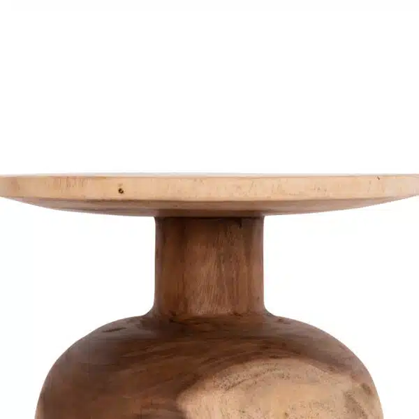 Pumbe S Βοηθητικό Τραπεζάκι Ξύλο Suar Φυσικό Φ40x40cm - Image 7