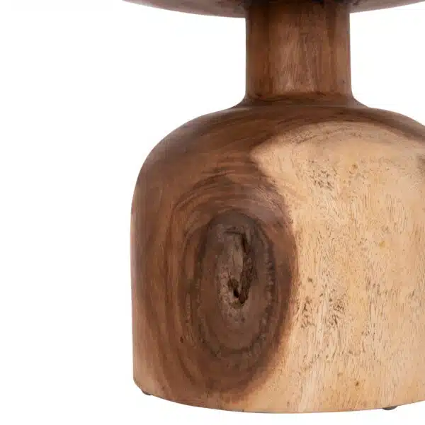 Pumbe S Βοηθητικό Τραπεζάκι Ξύλο Suar Φυσικό Φ40x40cm - Image 8